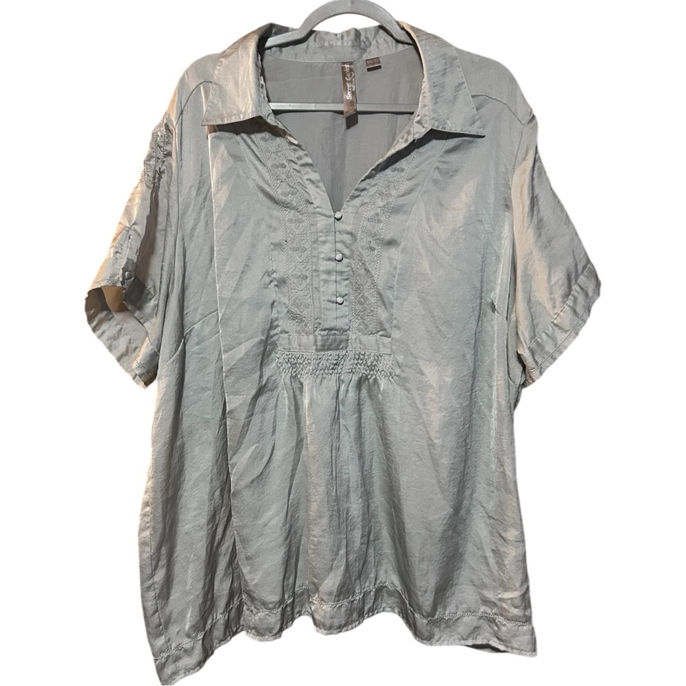 💟Women's Plus Size Shirt/Top/Blouse By Secret Garden Size: 30/32👚